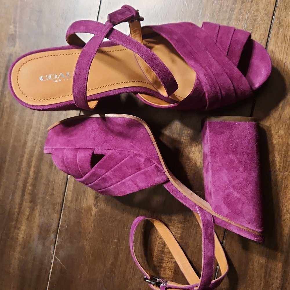Coach block heels